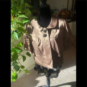 Apt. 9 Dressy Bronze Bolero Jacket, size Petite L